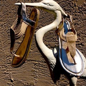 “All that Glitters” Gold Sandals